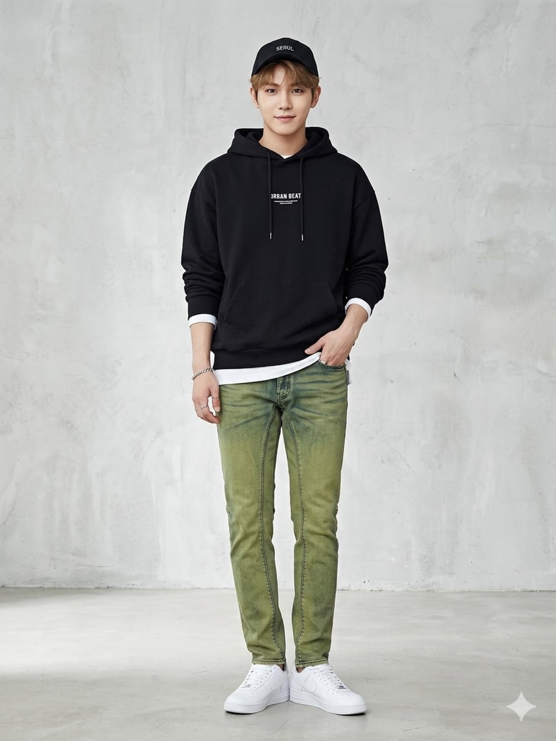 BUCKAROO 버커루 프리미엄 워시 카키 데님 팬츠 상품이미지1