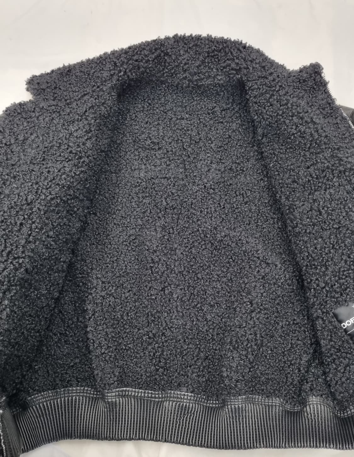 DOFFJASON 도프제이슨 무스탕/보아털 항공점퍼 (블랙) 상품이미지4