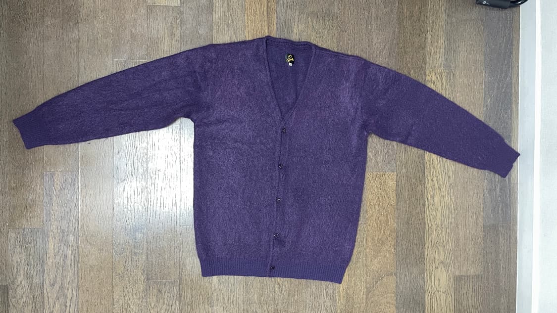 니들스 모헤어 가디건 퍼플 XL 상품이미지2