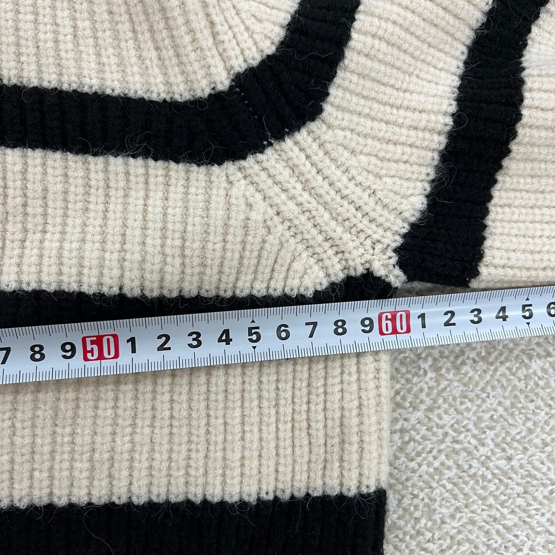 [S] 자라 여성 스트라이프 니트 스웨터 1219M2 상품이미지8