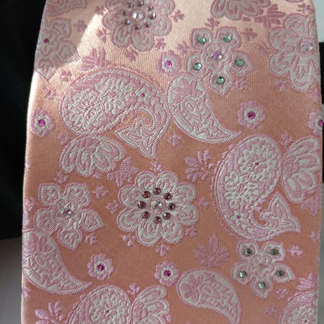 밀라숀 실크 살구 페이즐리 패턴 넥타이 9.4cm A+등급 A19403
 상품이미지6