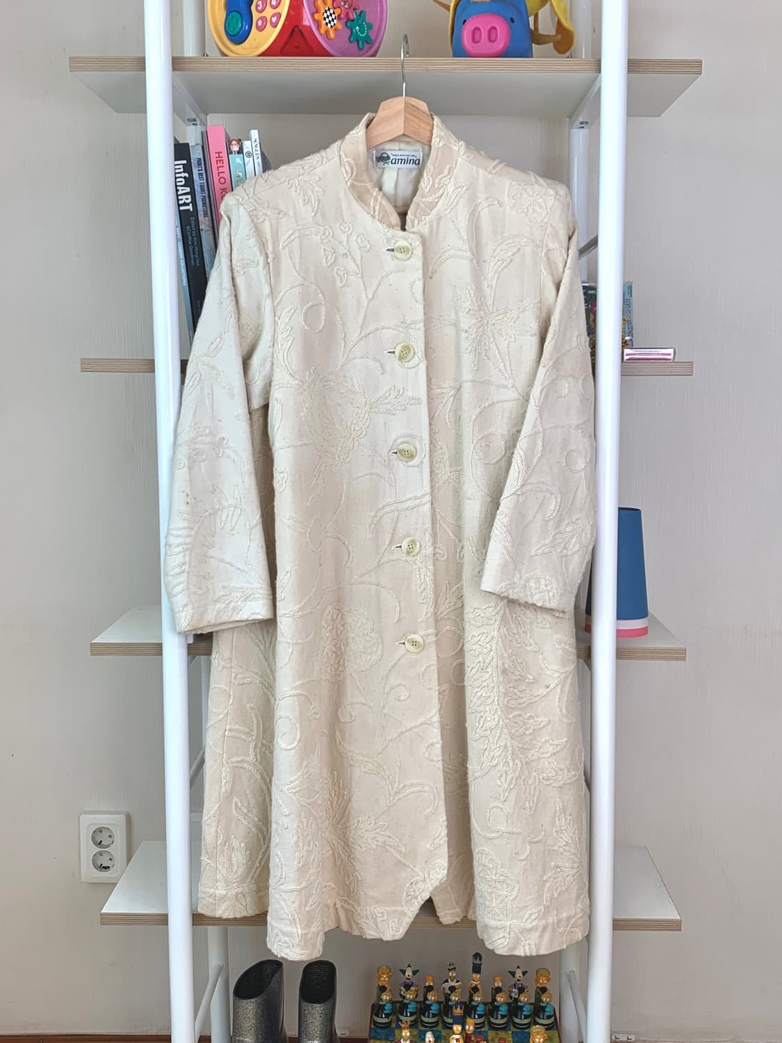 JPN vtg 오리엔탈 롱코트 상품이미지1