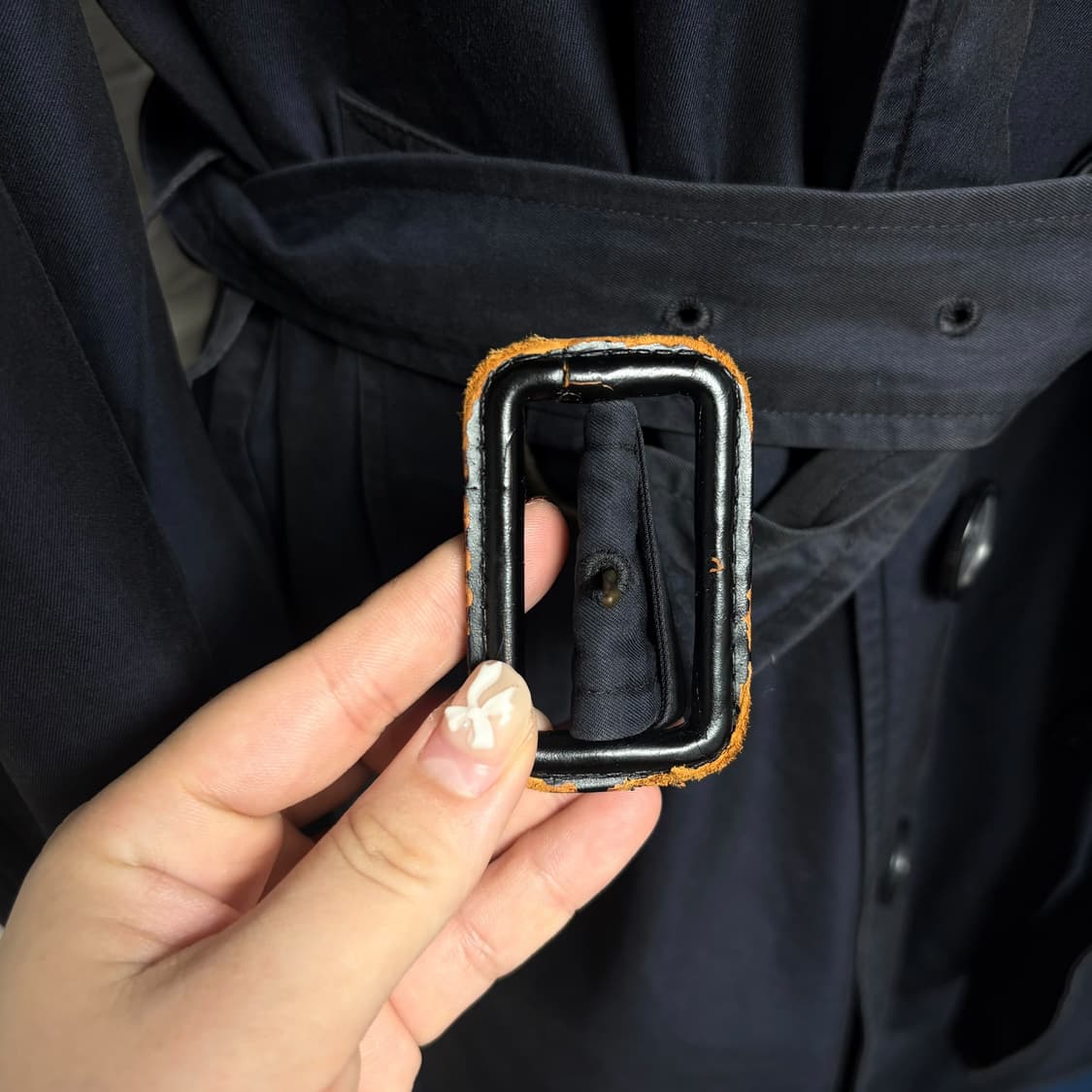 3839 닥스 네이비 벨트 트렌치코트 상품이미지5