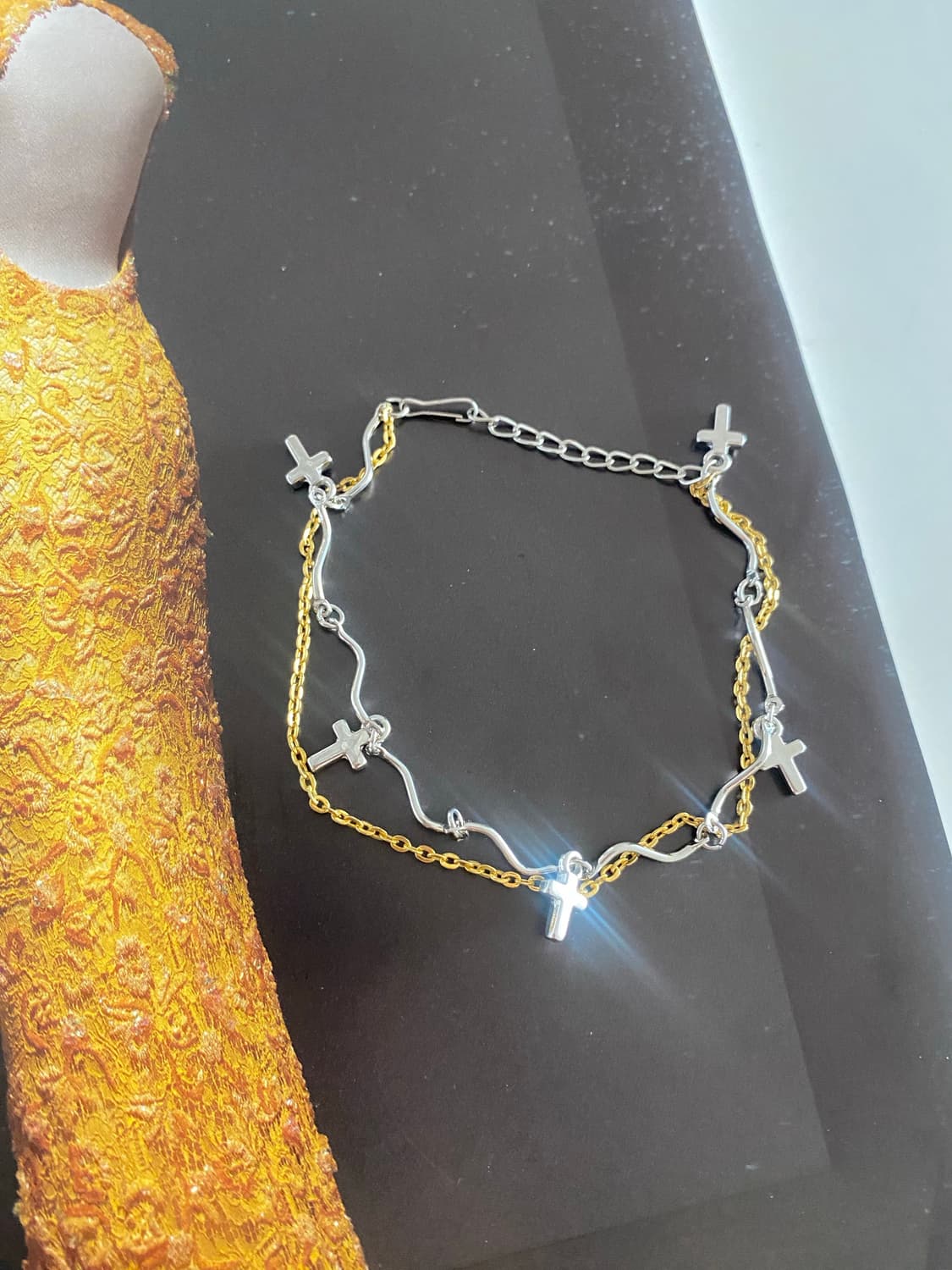 십자가 두줄 팔찌 상품이미지4