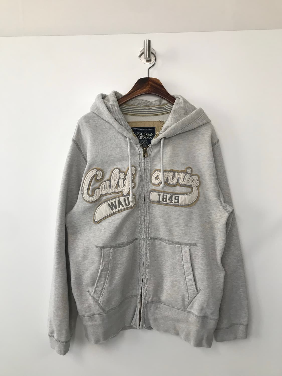 후아유 y2k 와투케 그레이 후드집업 상품이미지2