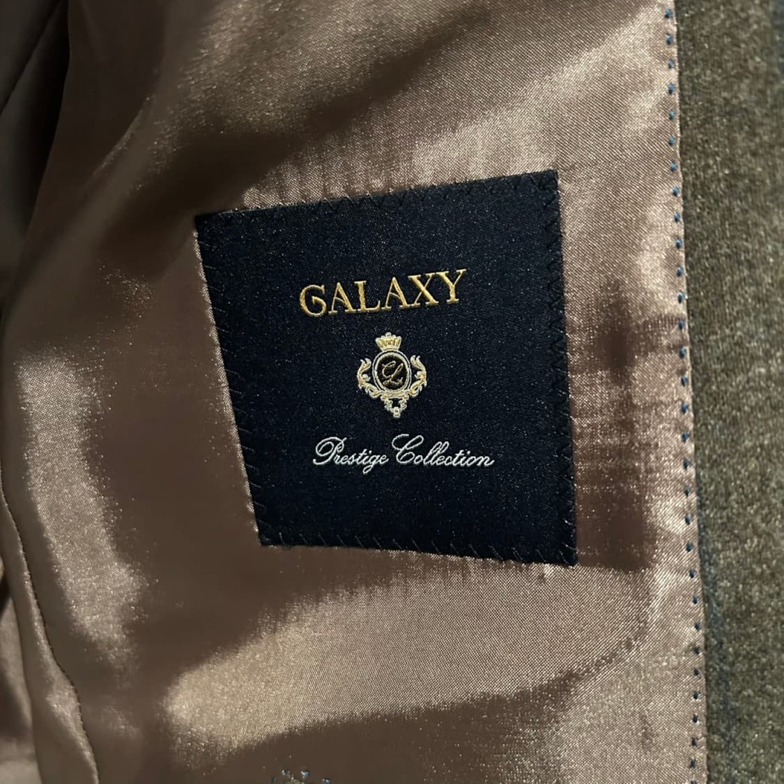 갤럭시 프레스티지 라인_브라운 울 스트라이프 자켓_52 상품이미지3