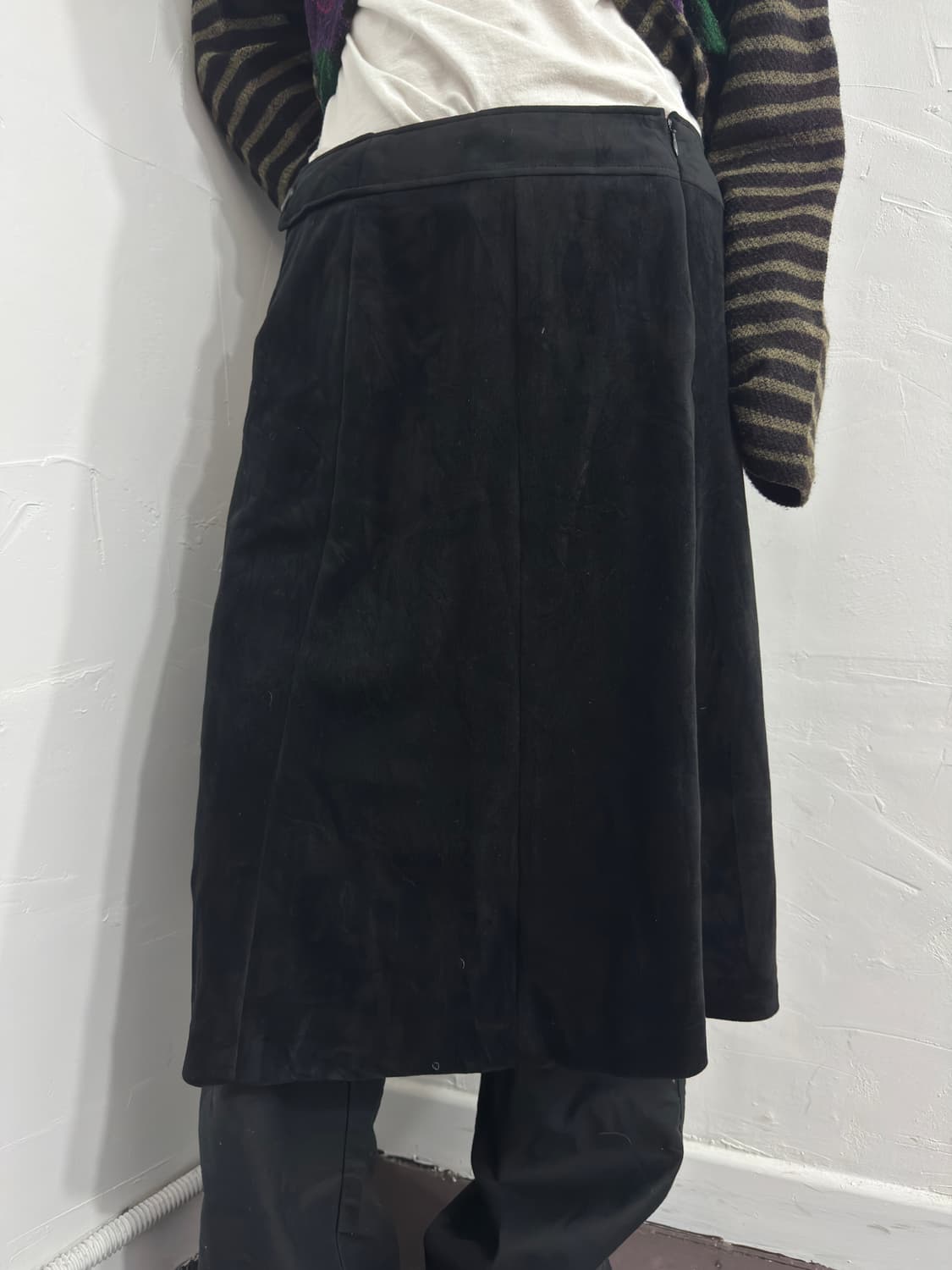 newyoker suede midi skirt 상품이미지3