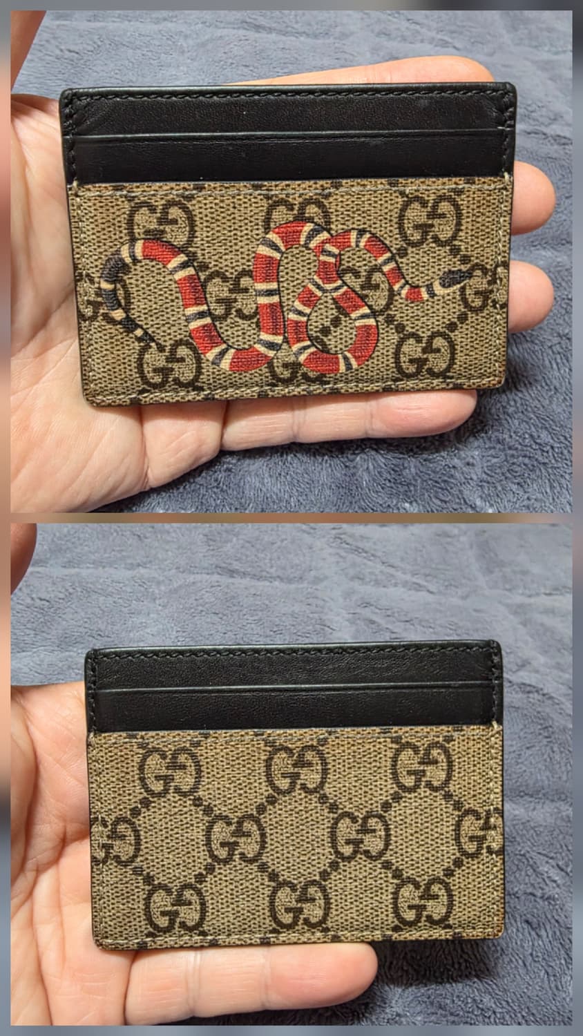 (정품) 구찌 킹스네이크(뱀) GG 수프림 카드지갑/개인/팝니다. 상품이미지9