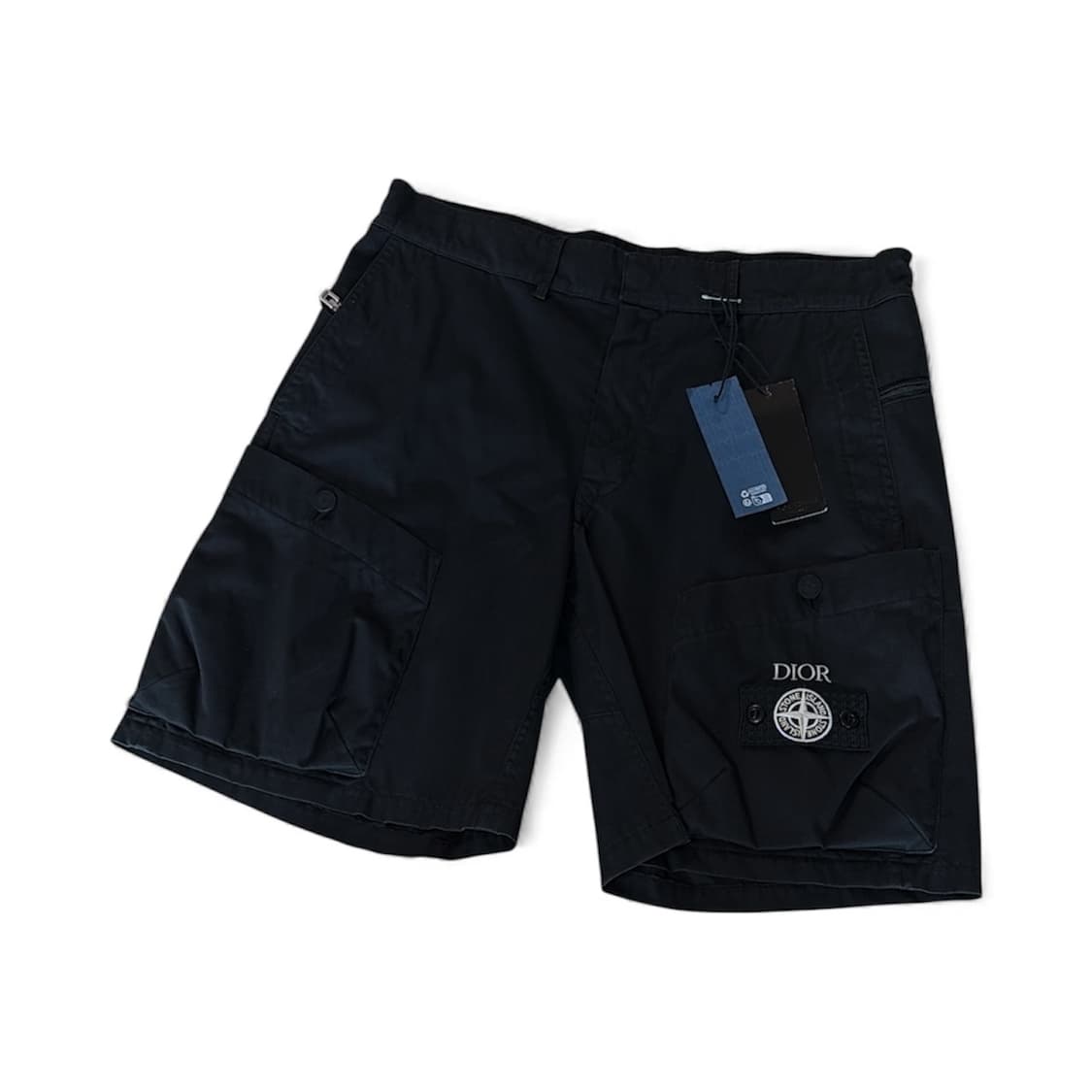 디올 x 스톤아일랜드 버뮤다 쇼츠 블랙 48사이즈 상품이미지2