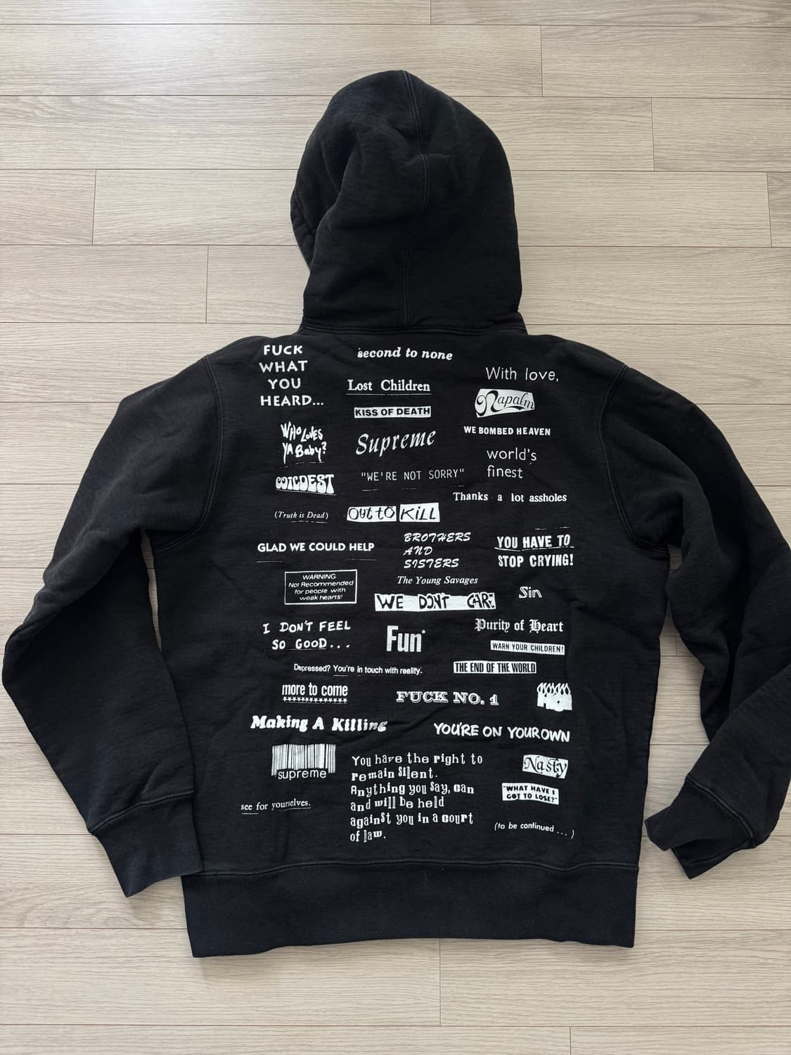 슈프림 미니로고 후디 FW19 상품이미지6