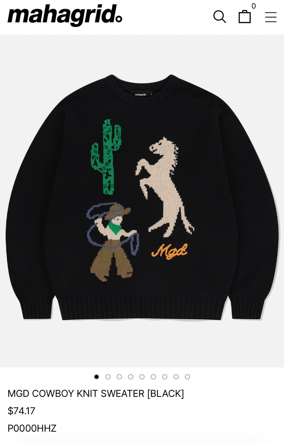 마하그리드 COWBOY KNIT SWEATER 상품이미지2