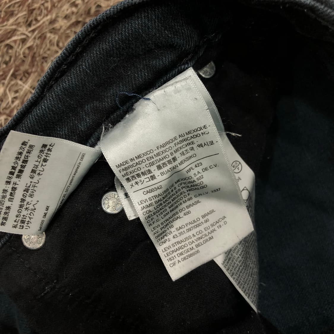 리바이스 블랙진 데님 팬츠 상품이미지5