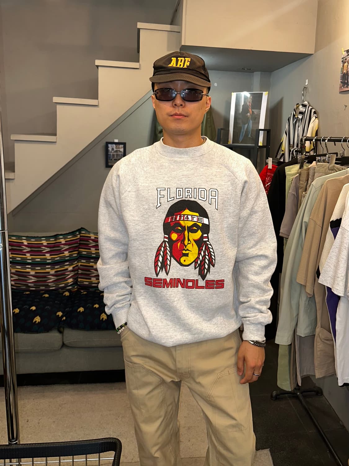 90’s Florida seminoles print sweatshirt 상품이미지1