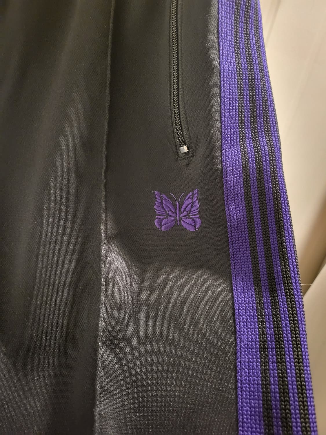 [S]니들스 트랙 팬츠  블랙/퍼플 상품이미지3