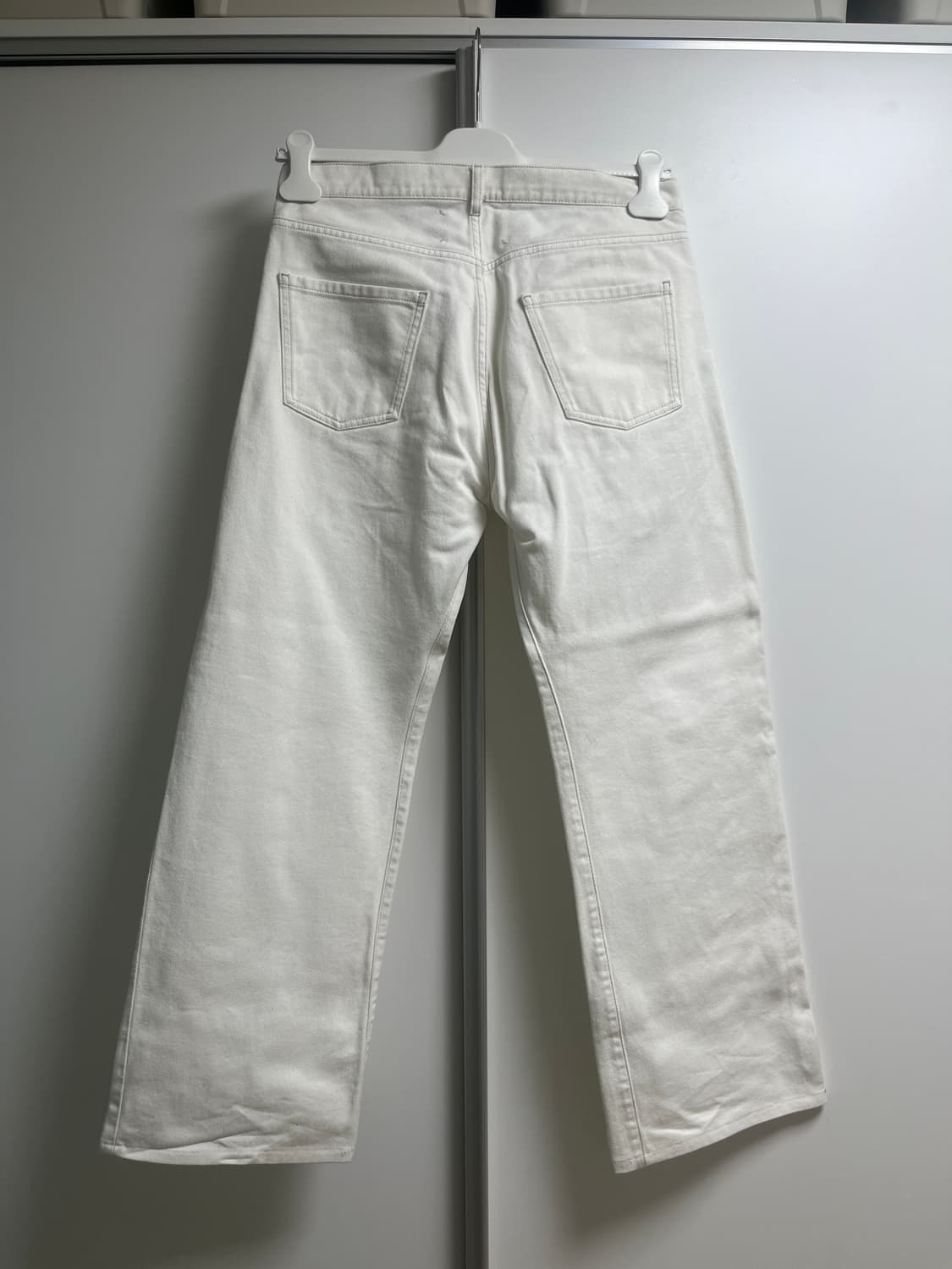 마르지엘라 콘트라스트 세미 부츠컷 와이드 팬츠 상품이미지2