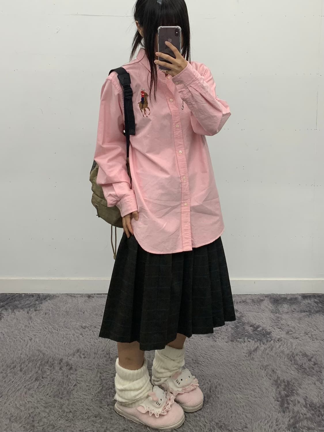 폴로 랄프로렌 빅포니 핑크 셔츠 상품이미지1