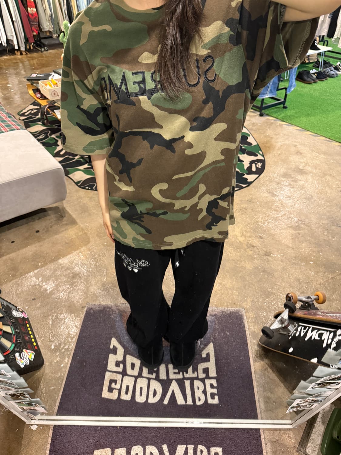 Supreme 슈프림 카모 반팔티 상품이미지4