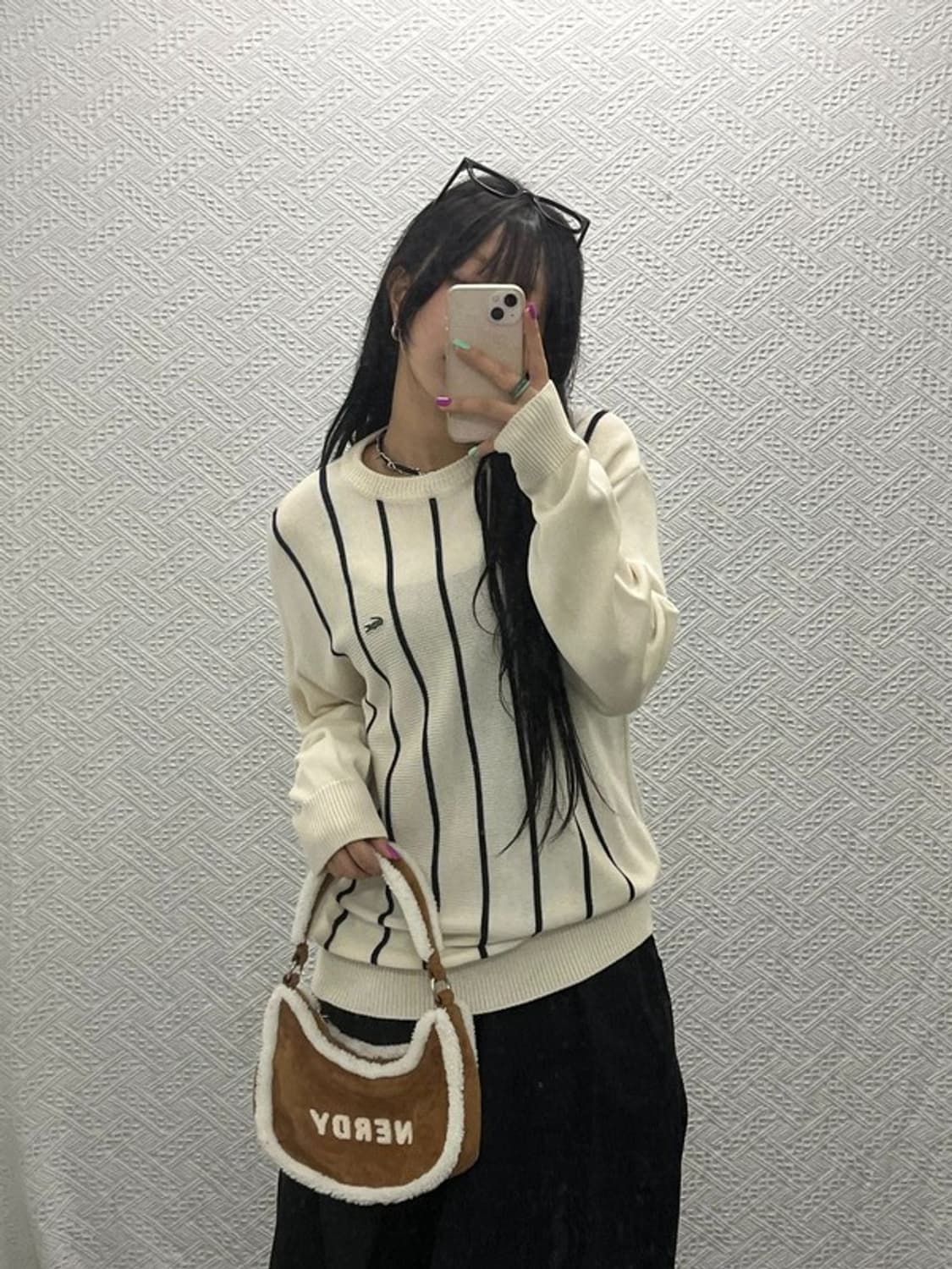 라코스테 올드스쿨 레트로 여리 스트라이프 니트 100 C06820 상품이미지1