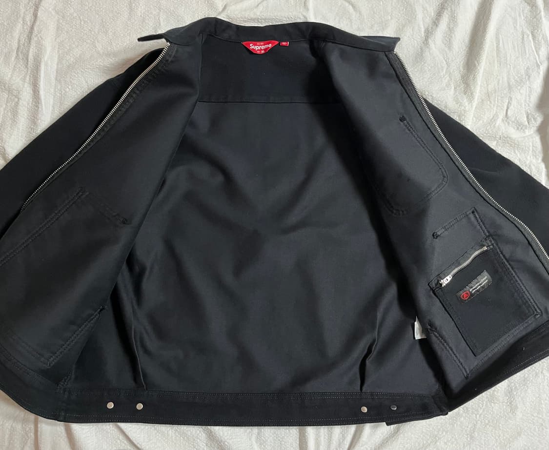 (XL) 23fw 슈프림 몰스킨 워크 자켓 (블랙) 상품이미지6