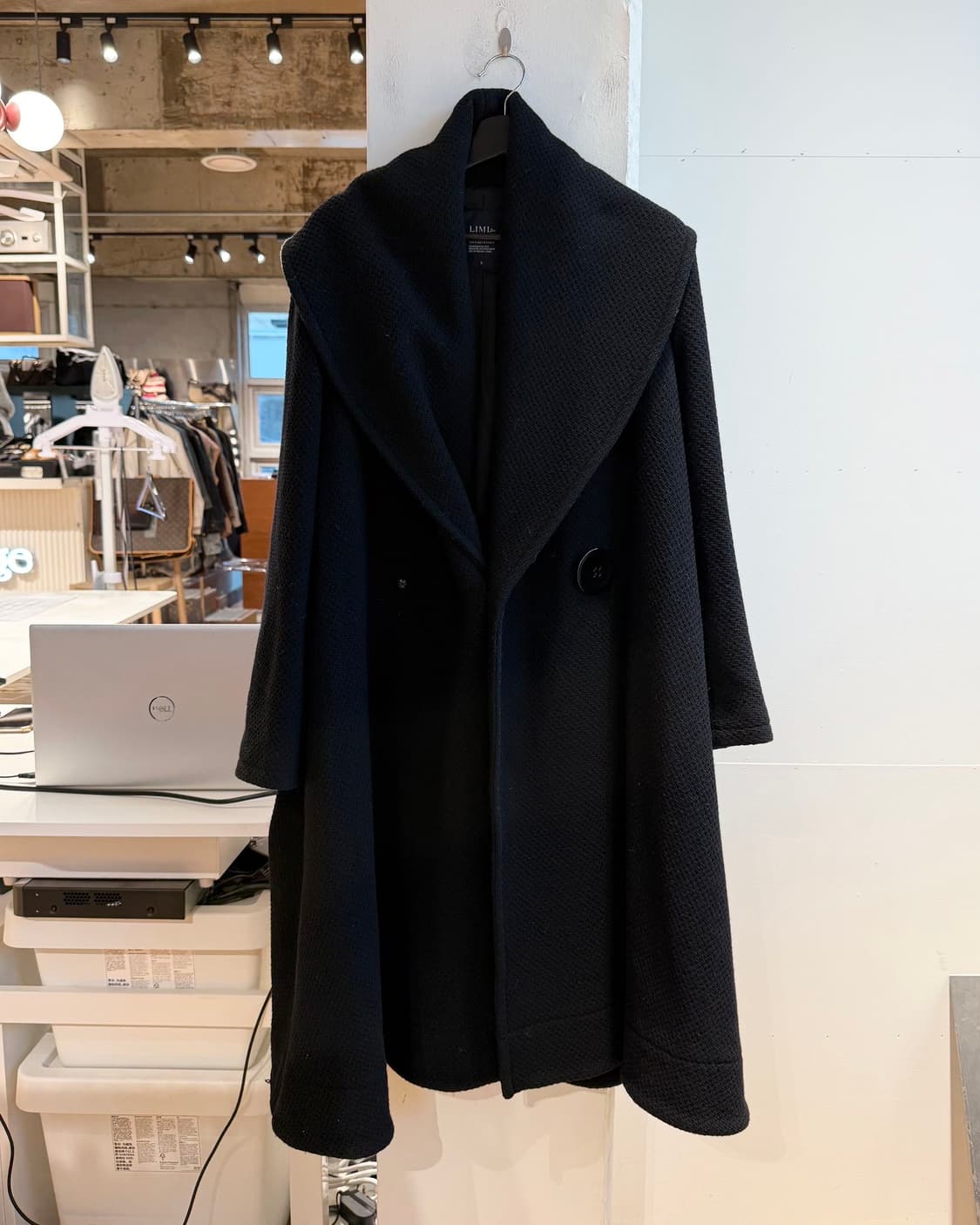 리미 푸 블랙 울 롱 코트  상품이미지2