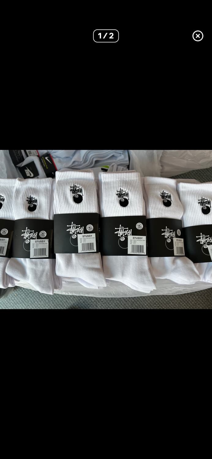 2가지 종류 스투시 양말 세트. 총 6컬레  상품이미지1