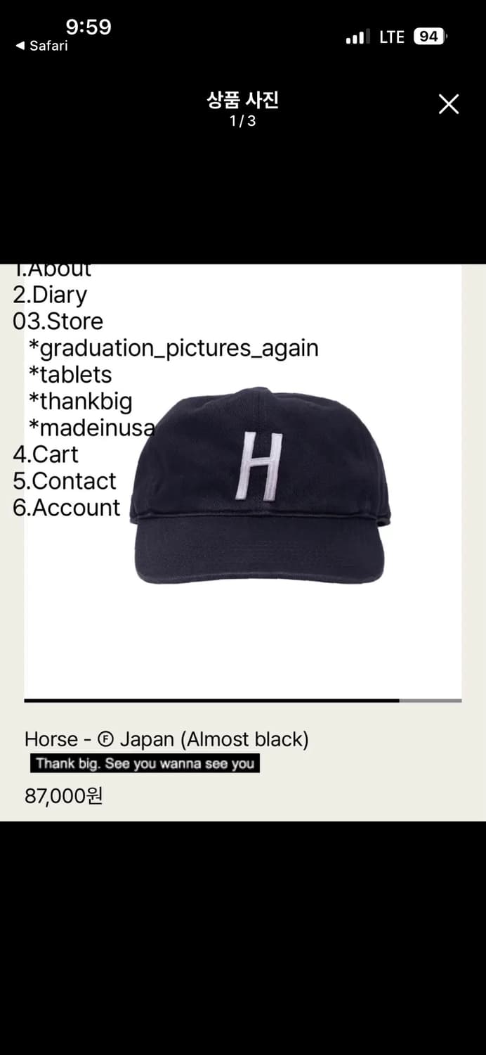 tefstores 테프스토어즈 Horse M사이즈 판매 상품이미지1