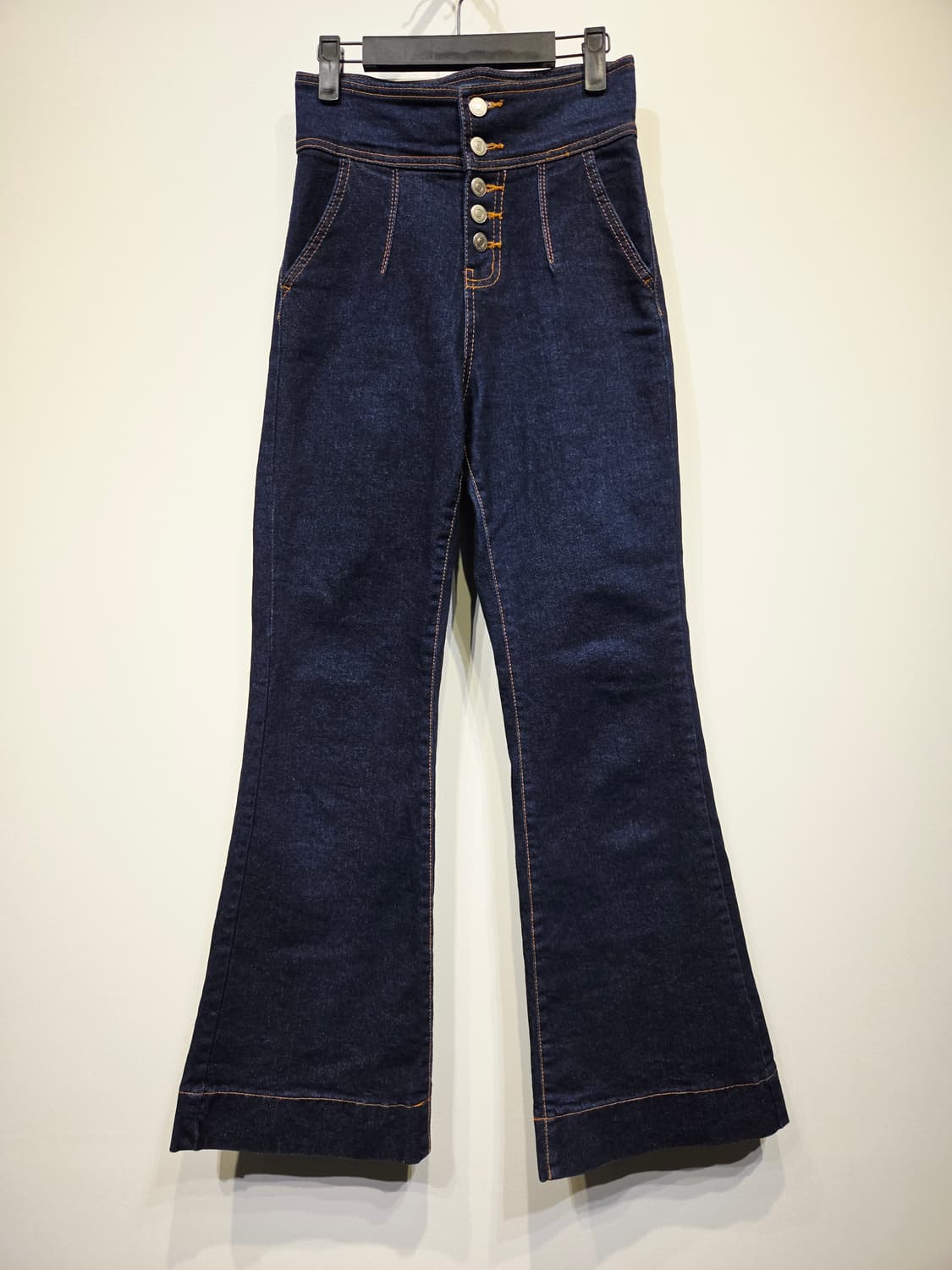 딘트 DINT 하이웨스트 버튼 부츠컷 데님_55 상품이미지2