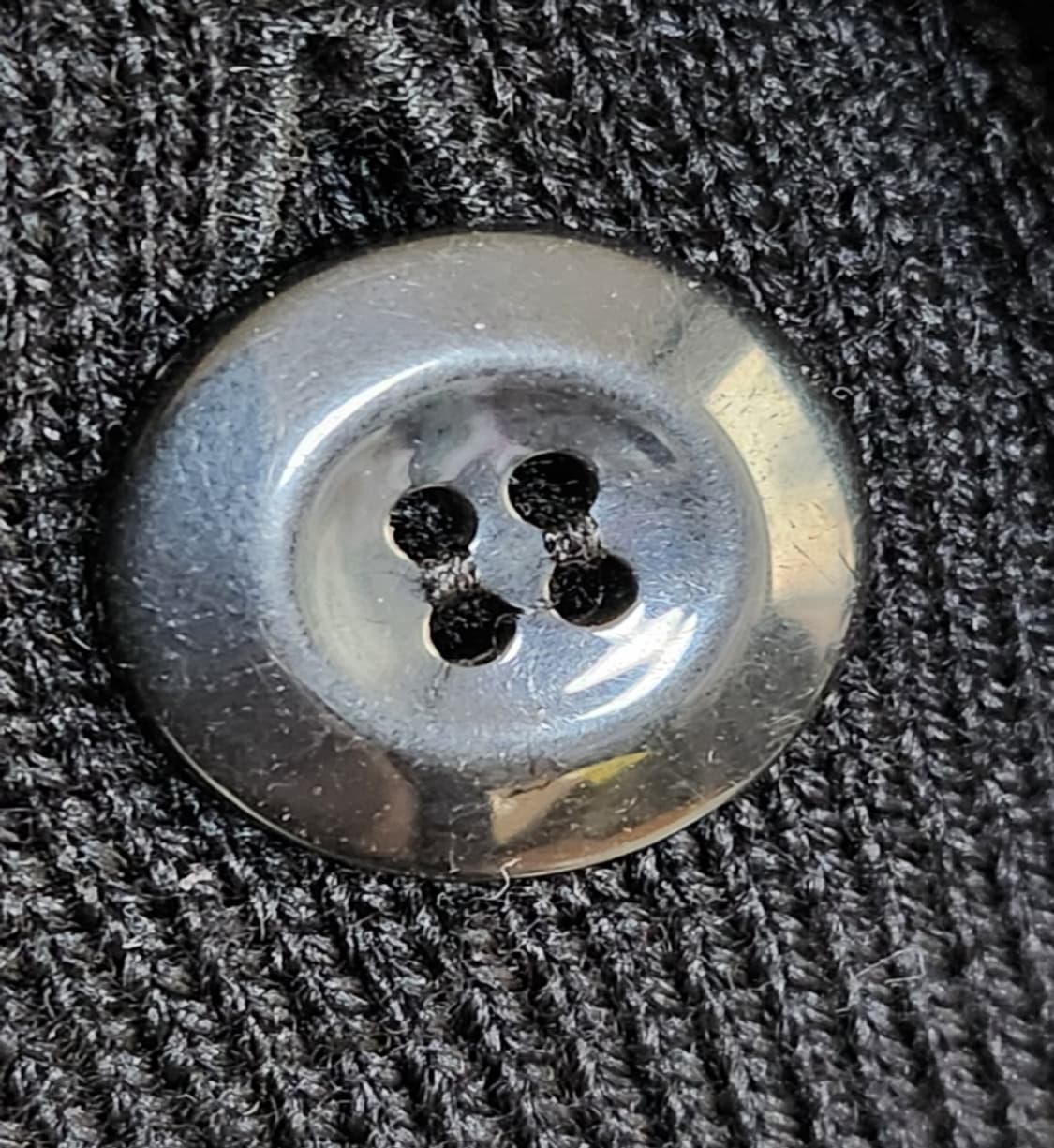 [M] 아미 블랙 스몰 하트자수 가디건 BFHK305 상품이미지4