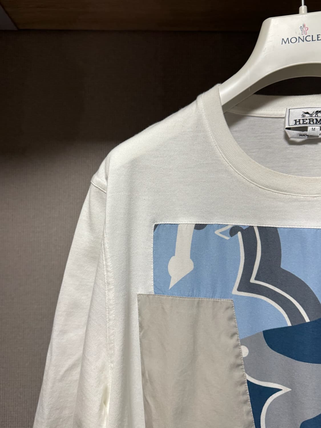 에르메스 주아브 에 드래곤 프린티드 반팔 티셔츠 화이트 M 상품이미지3