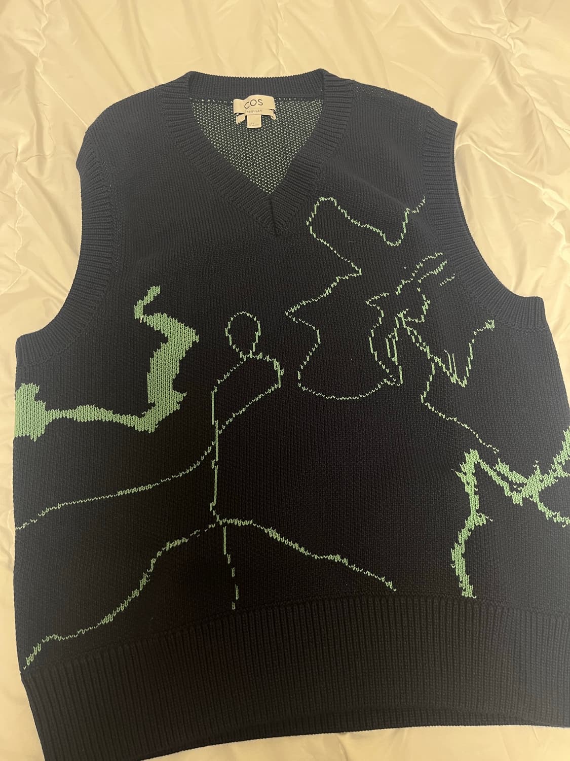 cos 자카드 니트 베스트 M  상품이미지2