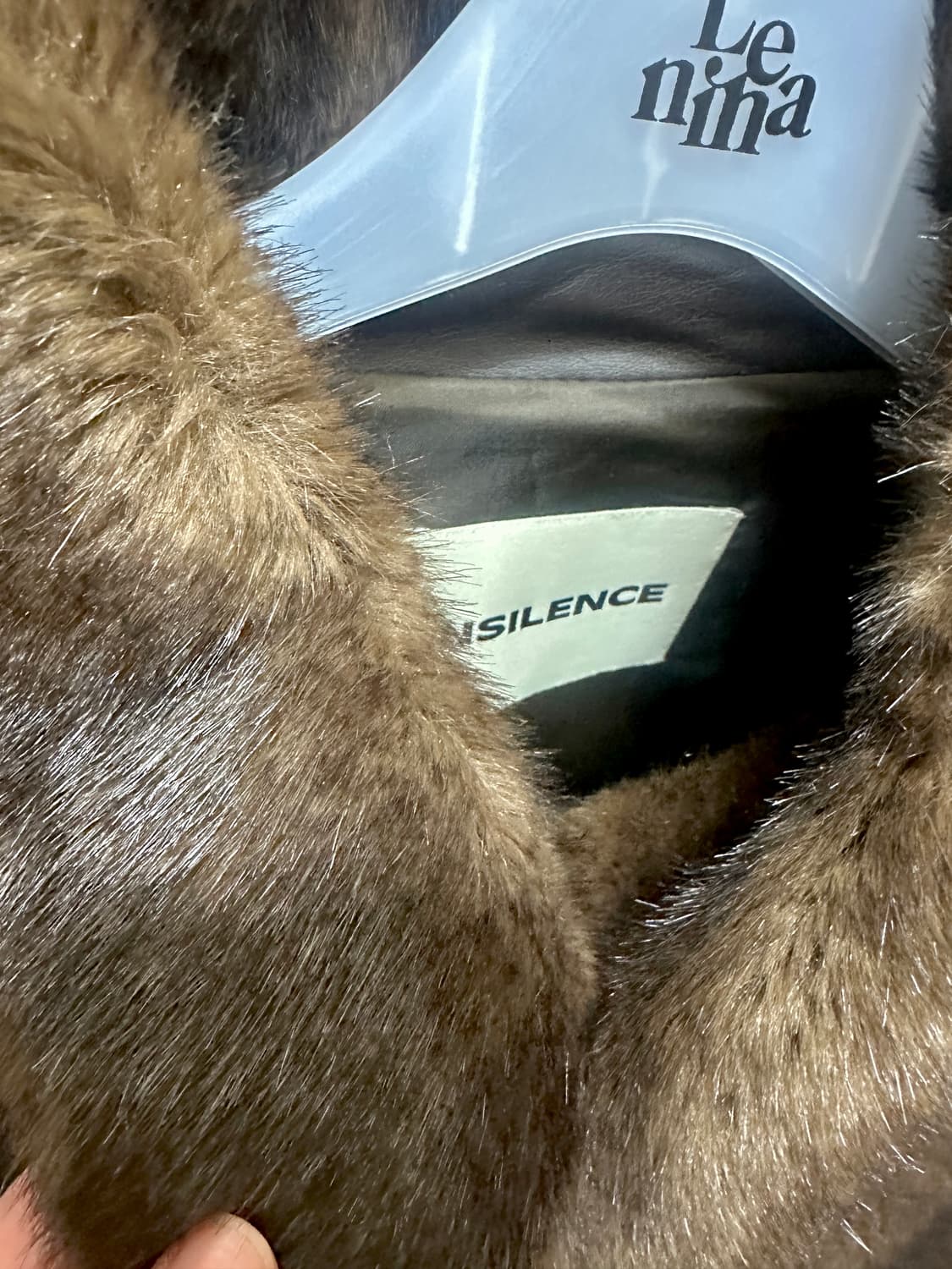 인사일런스우먼 퍼자켓 브라운 M 상품이미지6