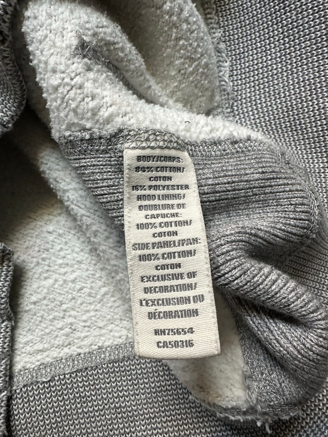 아베크롬비 후드집업 그레이 M 상품이미지4