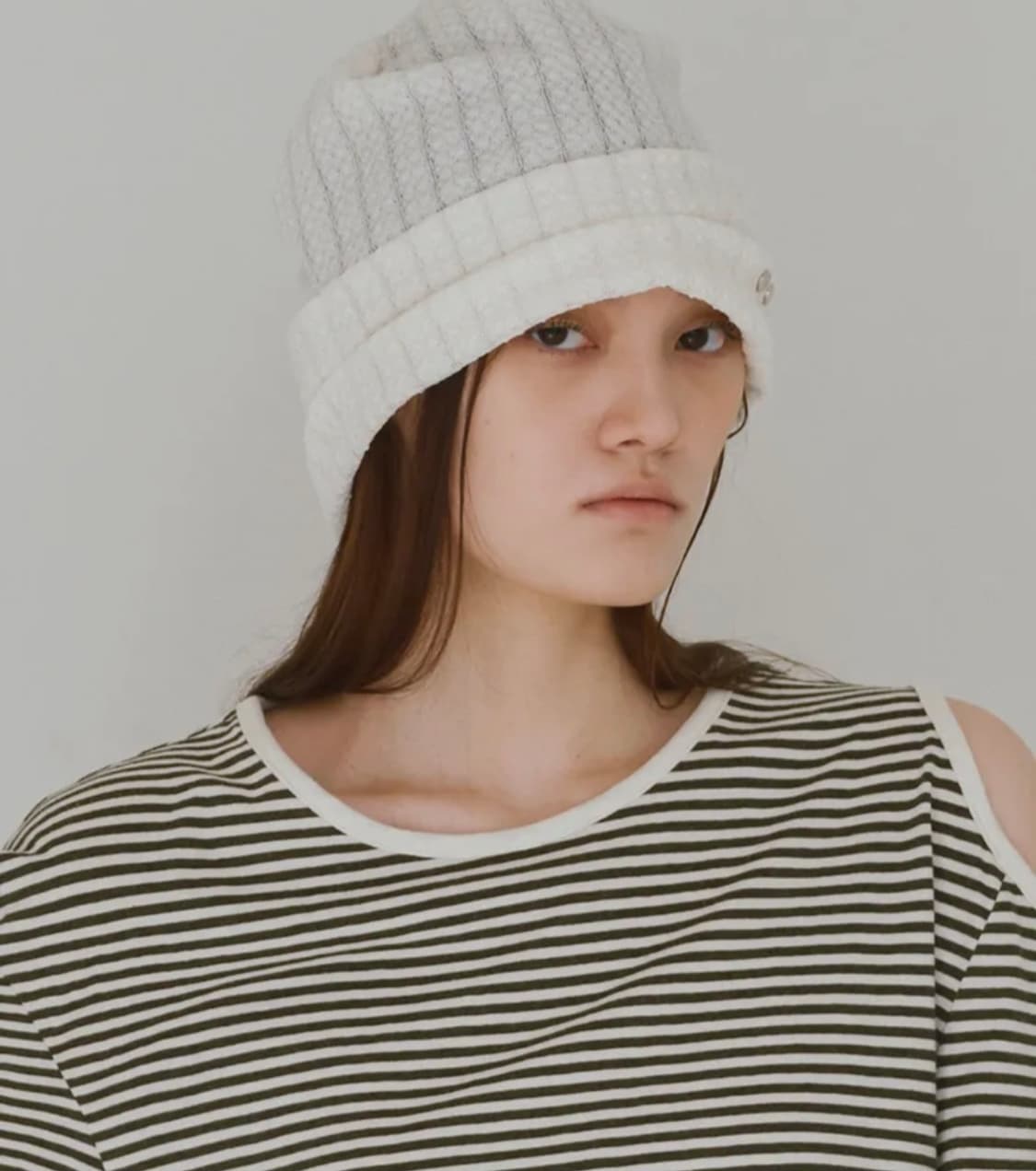 밀로우먼 심볼 레이스비니 millow women beanie 상품이미지1