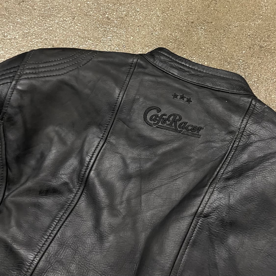 Cafe racer 가죽 라이더 자켓 (100) 상품이미지5