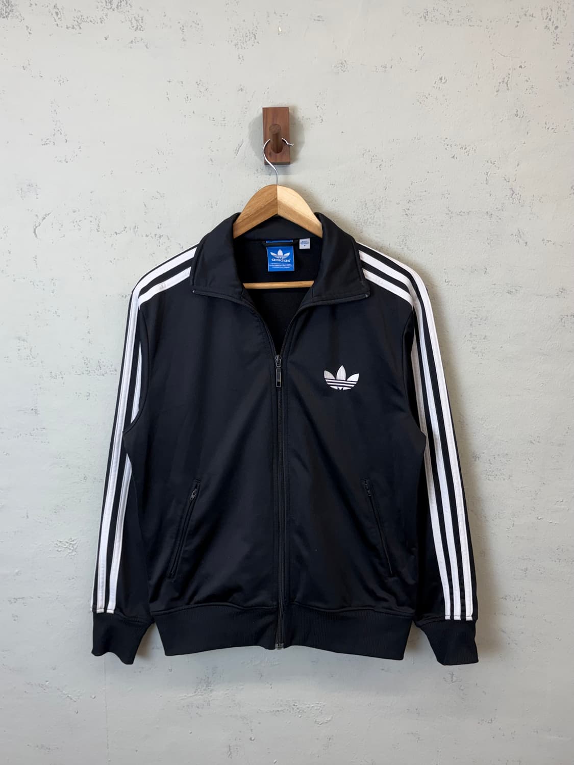아디다스 구형 파이어버드 삼선 트랙탑 져지 블랙 상품이미지1