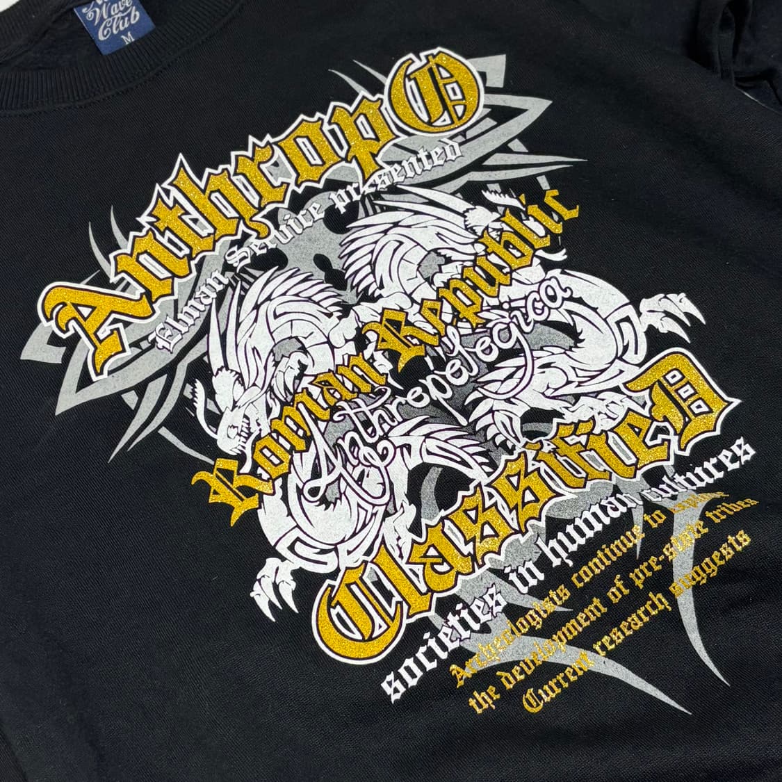 뉴 웨이브 클럽 그래픽 기모 맨투맨 상품이미지2