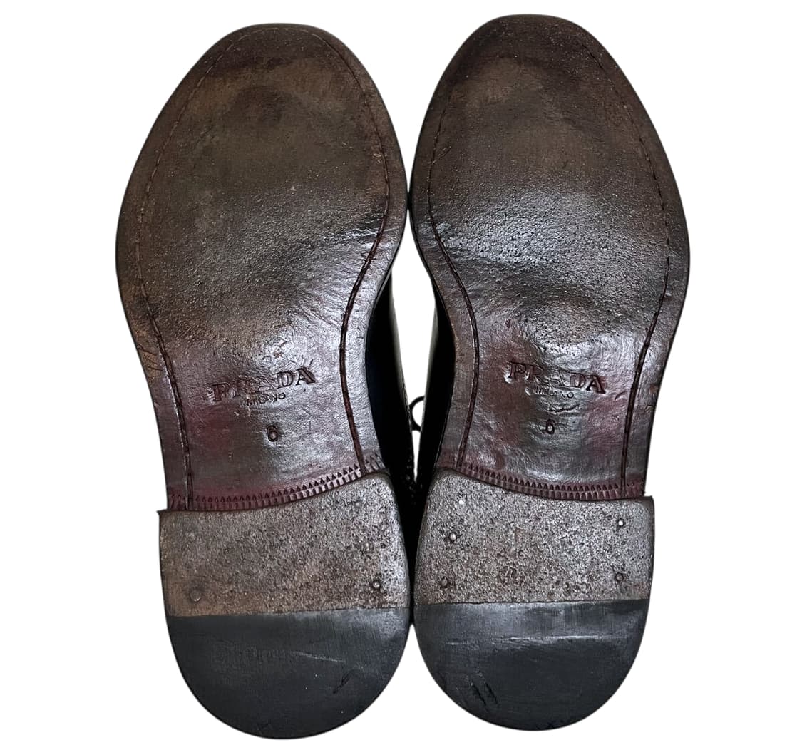 프라다 레더 더비슈즈 상품이미지5