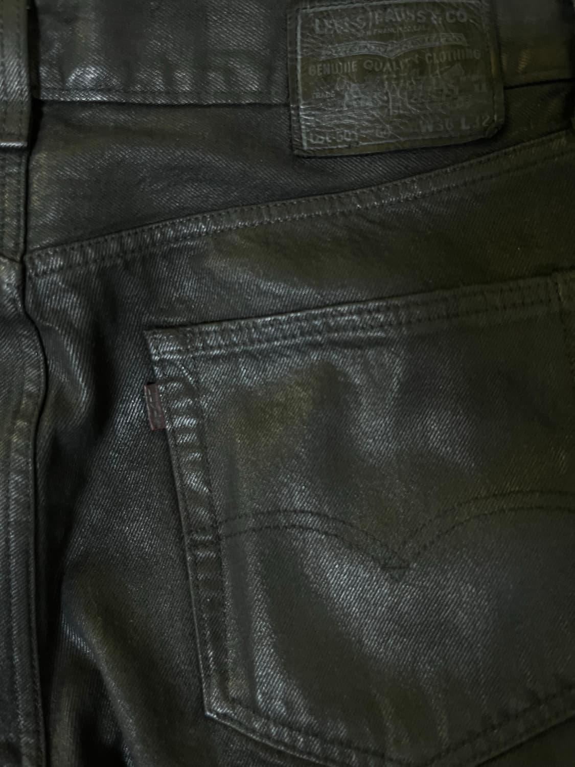 Levi’s wax coated jean (E) 501 36x32 상품이미지3