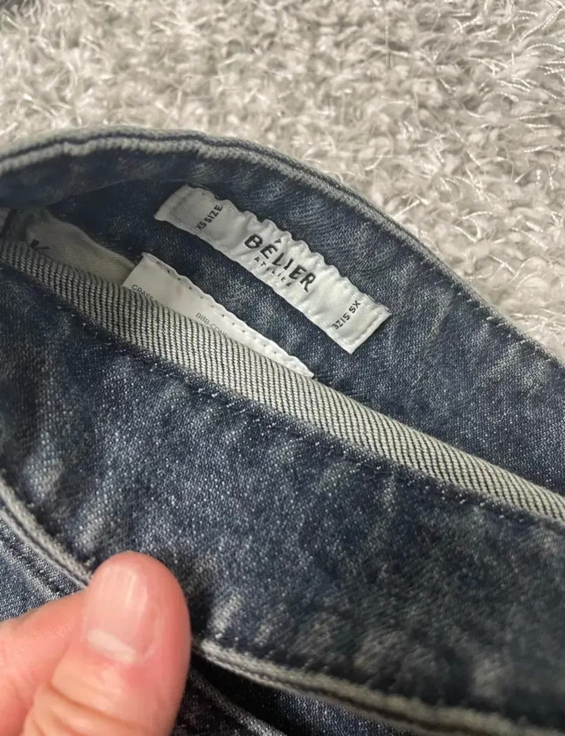 벨리에 플레어 데님팬츠-인디고 상품이미지3