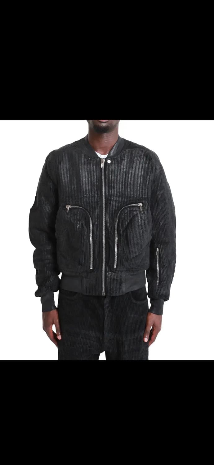 [구매] 릭오웬스 다크쉐도우 바우하우스 코듀로이 왁스 봄버 [L] 상품이미지1