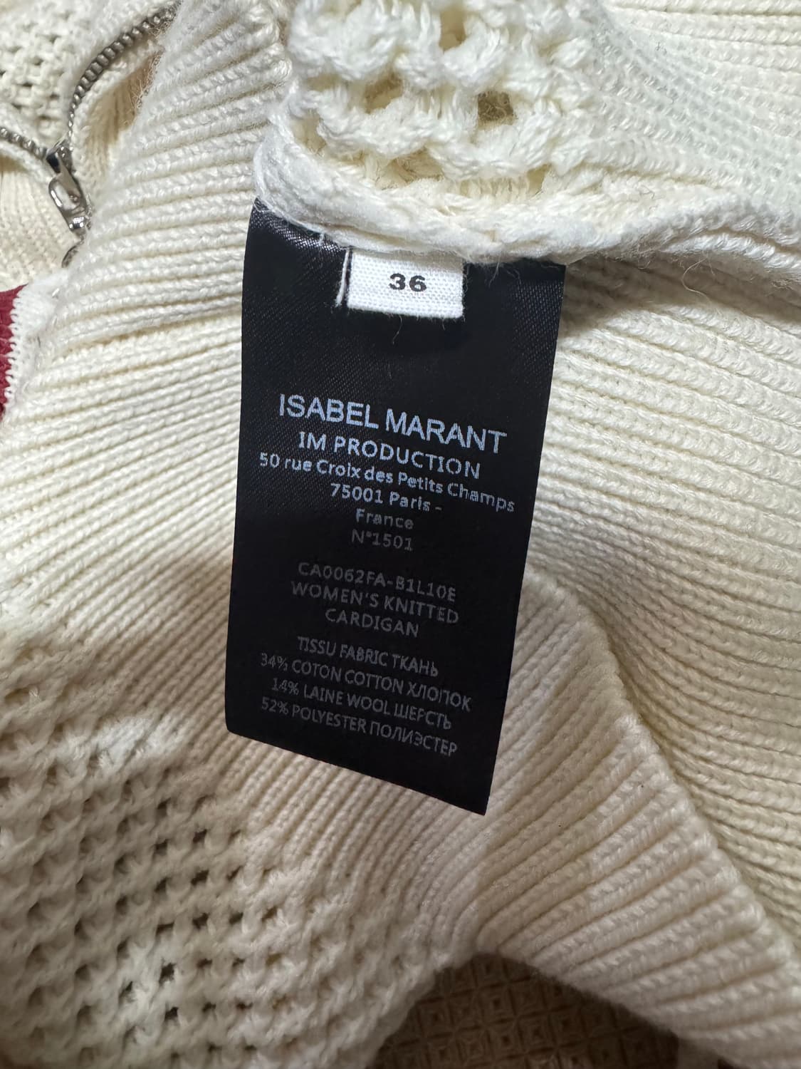 36 이자벨마랑 알렉 크롭 가디건 상품이미지9