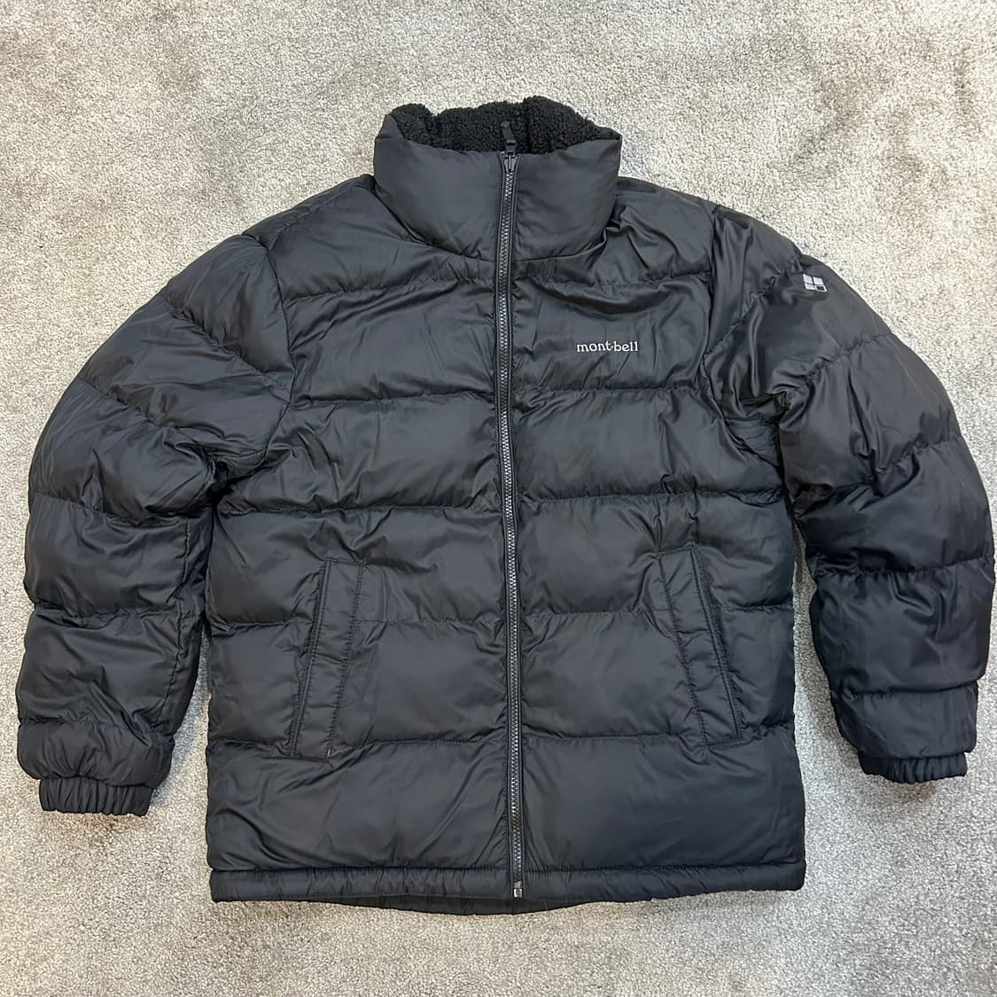 몽벨 리버시블 숏 패딩 M (95) 블랙 상품이미지1