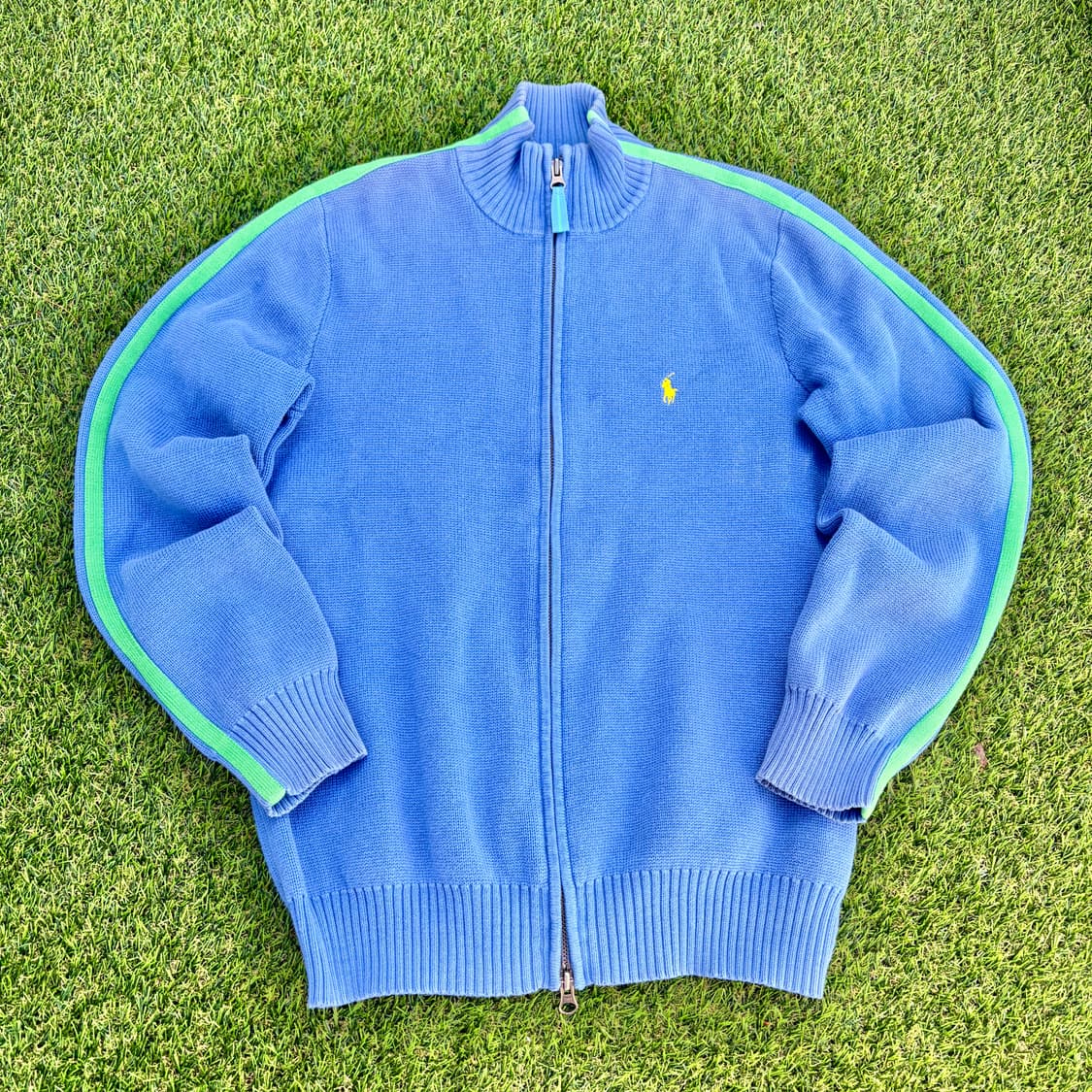 M)폴로 랄프로렌 코튼 니트 투웨이 집업 져지 상품이미지1