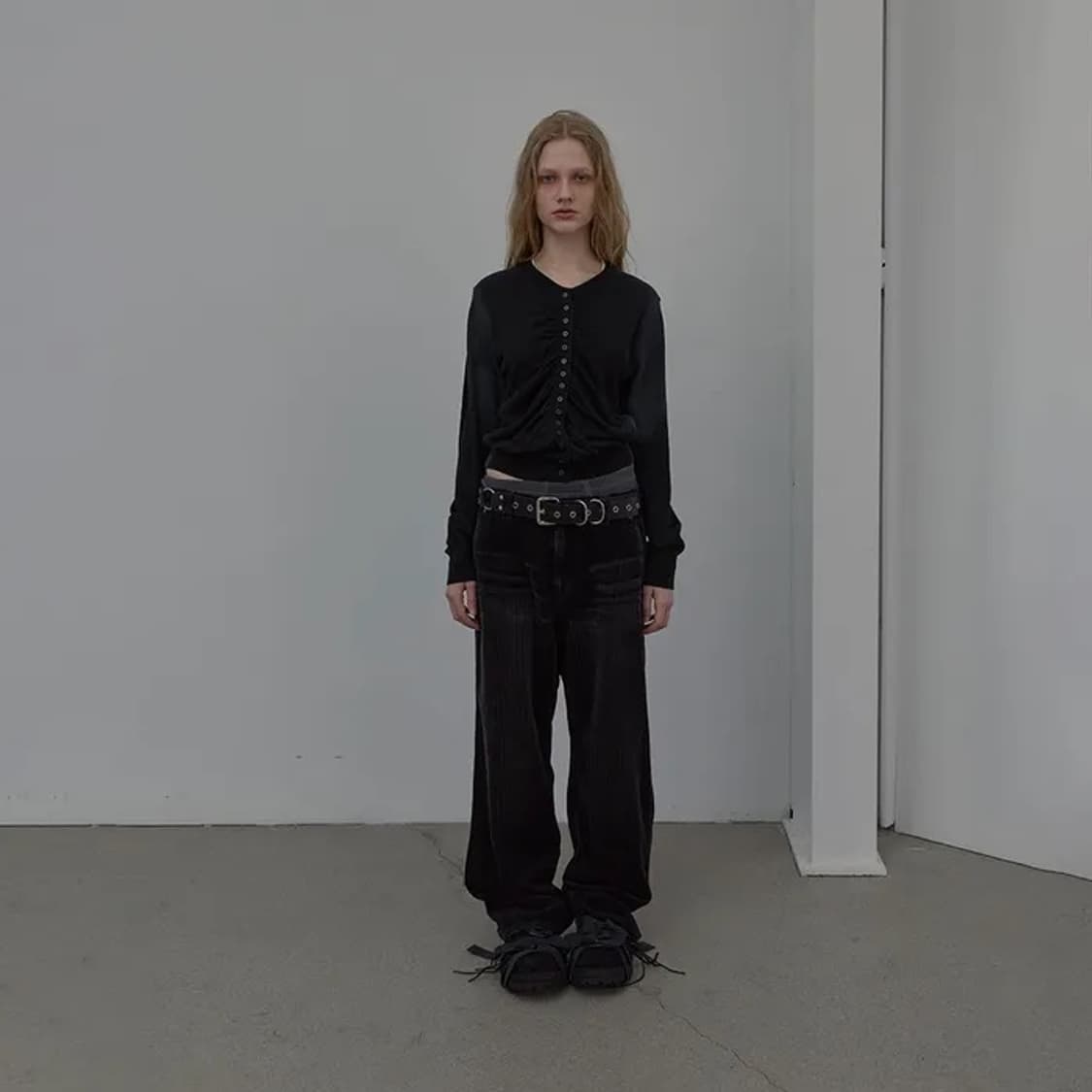 엘씨디씨 lcdc 워시드 셔링 가디건 상품이미지1