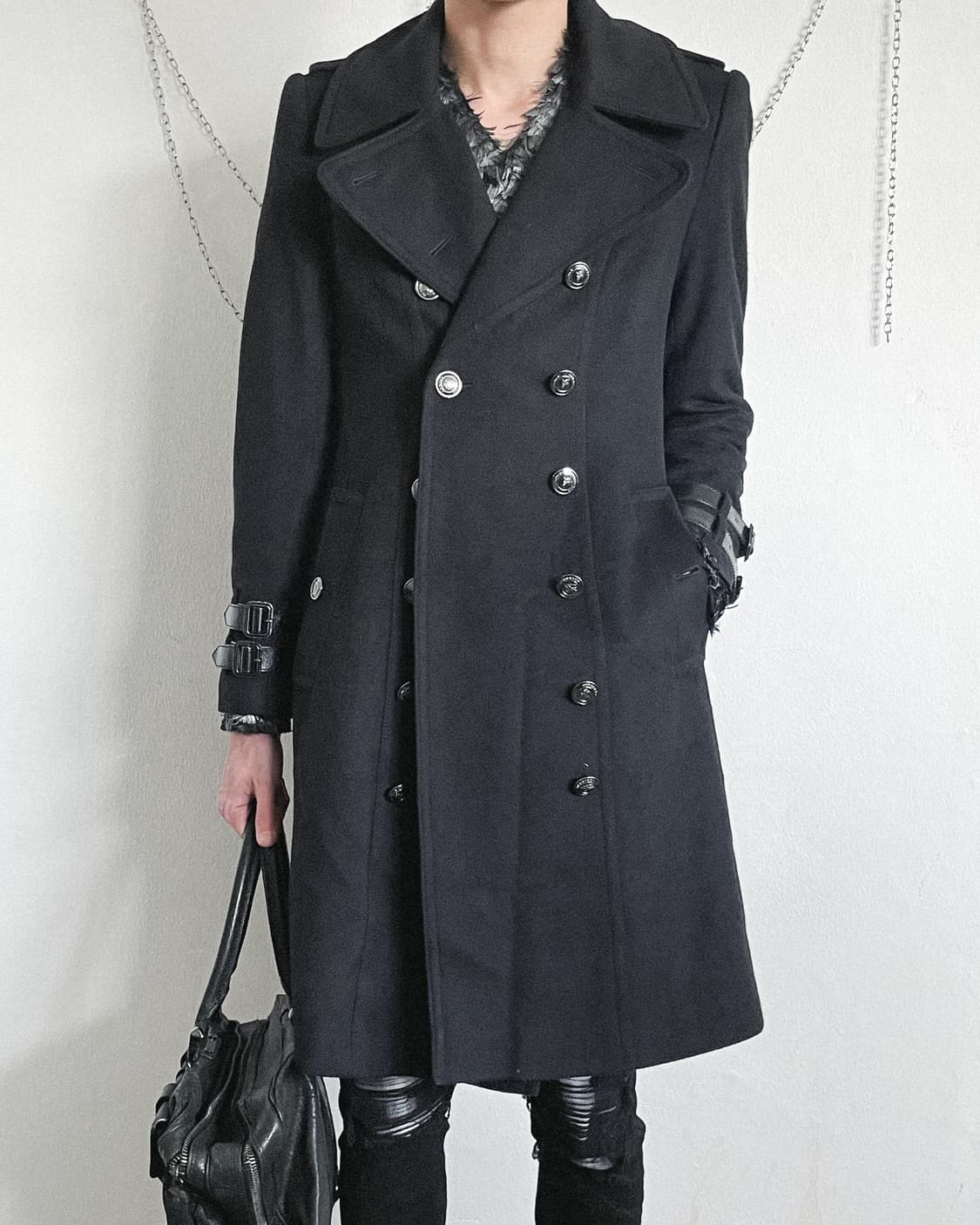 버버리 프로섬 레더슬리브버클 나폴레옹 롱코트 상품이미지4