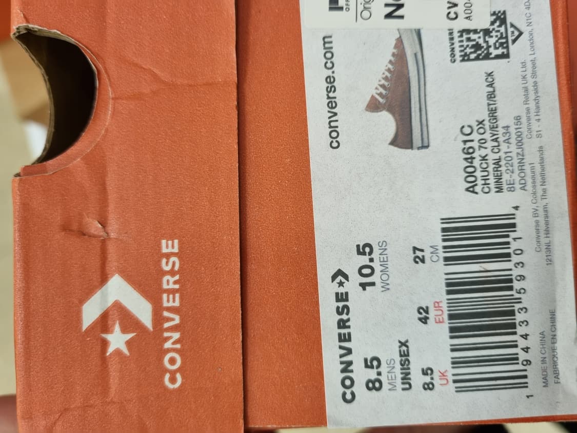 새제품270) 컨버스 척 70 로우 빈티지 캔버스 미네랄클레이 상품이미지8