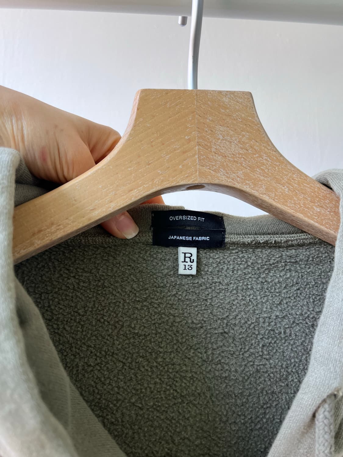 에크루 R13 후드 집업 상품이미지2