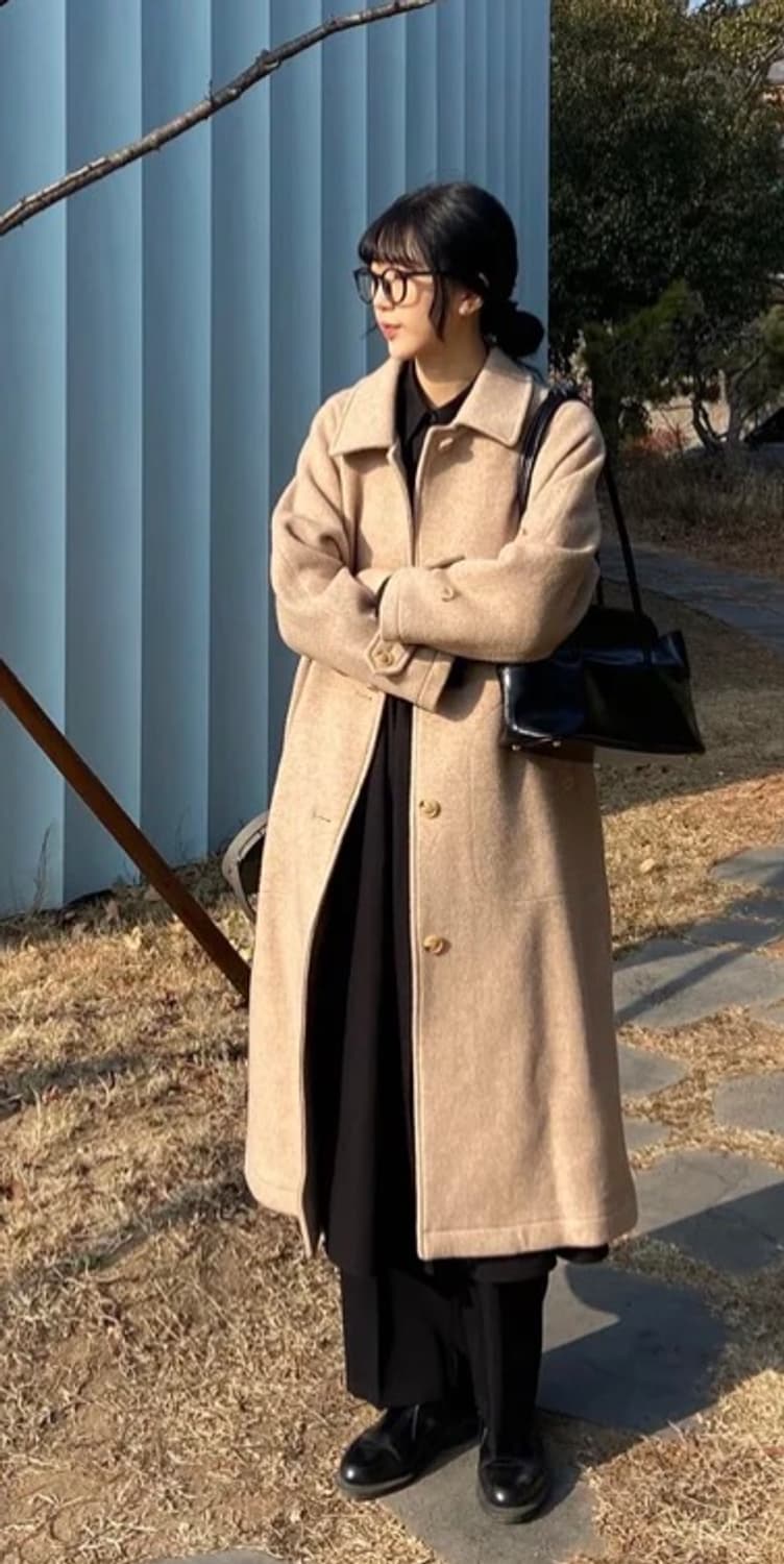 마조네 베이지 코트 상품이미지1