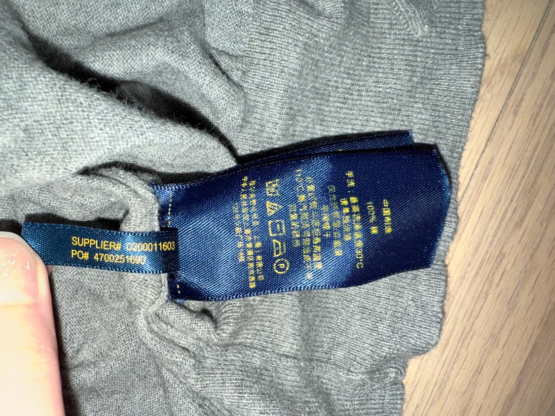 폴로 랄프로렌 여성 가디건 피마코튼 S / 엔티크 헤더 상품이미지6