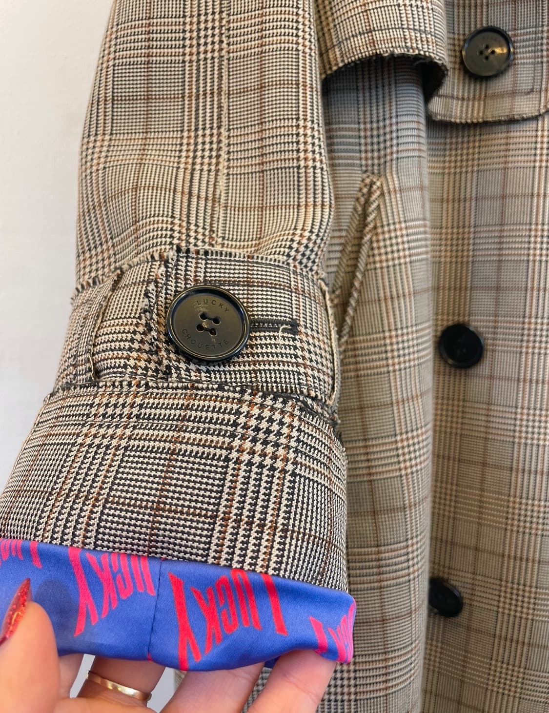 럭키슈에뜨 트렌치롱코트 36 (정가 598,000원) 트렌치자켓 하객룩 상품이미지7